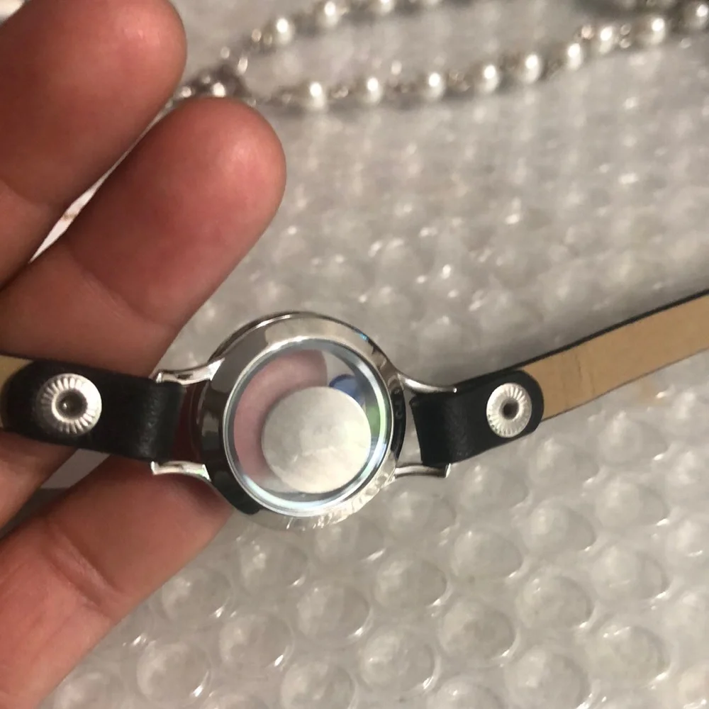 Origami Owl Black and Silver Arm & Wristband